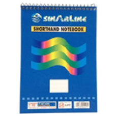 Spiral Shorthand Pad / SINARLINE Top Spiral A5, 56gsm, 70 sheets, Line Ruled